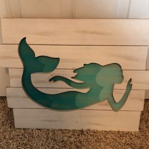 Mermaid silhouette wall art